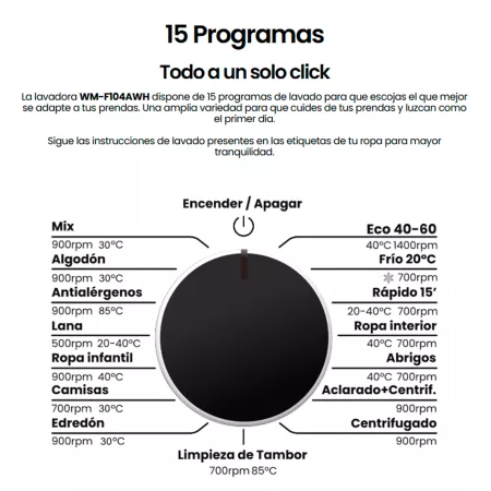 WM-F104AWH Infiniton - 8