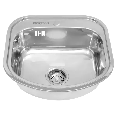 FREGADERO SOBRE ENCIMERA CON UNA CUBETA Y ORIFICIO PARA GRIFERíA