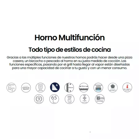HORNO M658BK Infiniton - 3