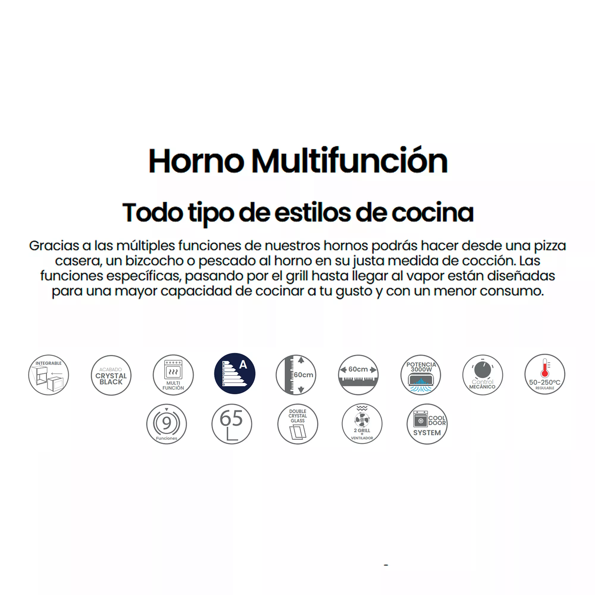 HORNO M658BK Infiniton - 3