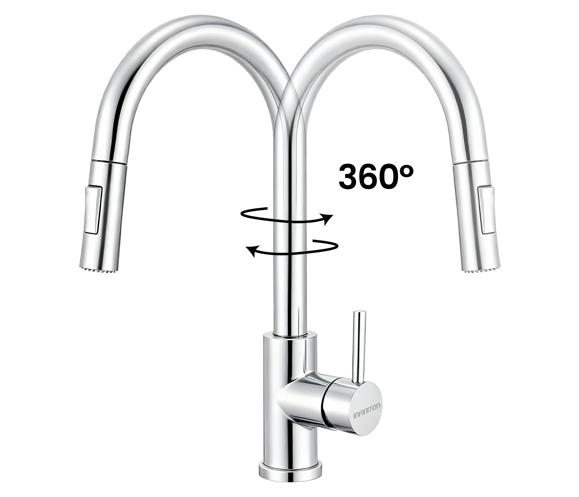 Caño de giro 360 grados para un uso cómodo