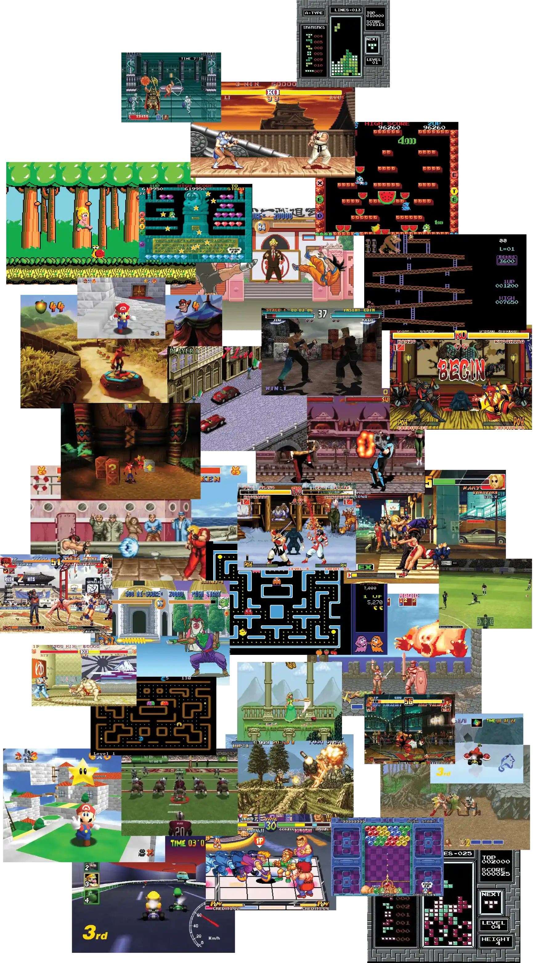 pantallazos de videojuegos arcade