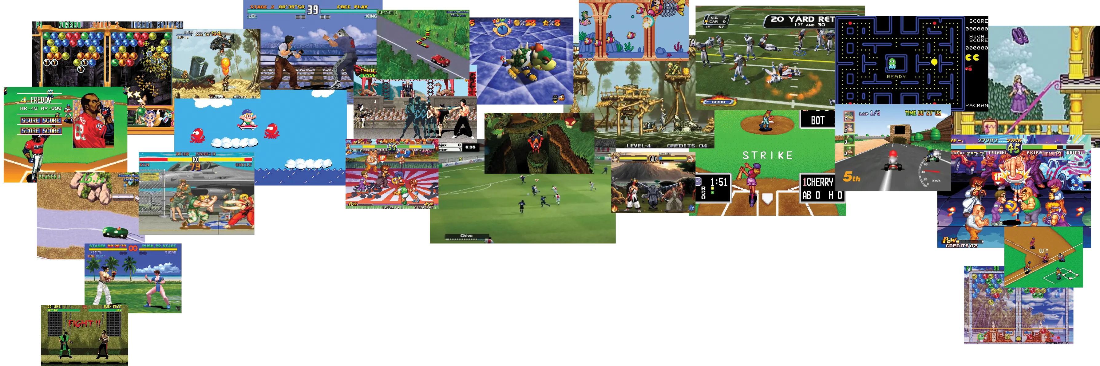 pantallazos de videojuegos arcade