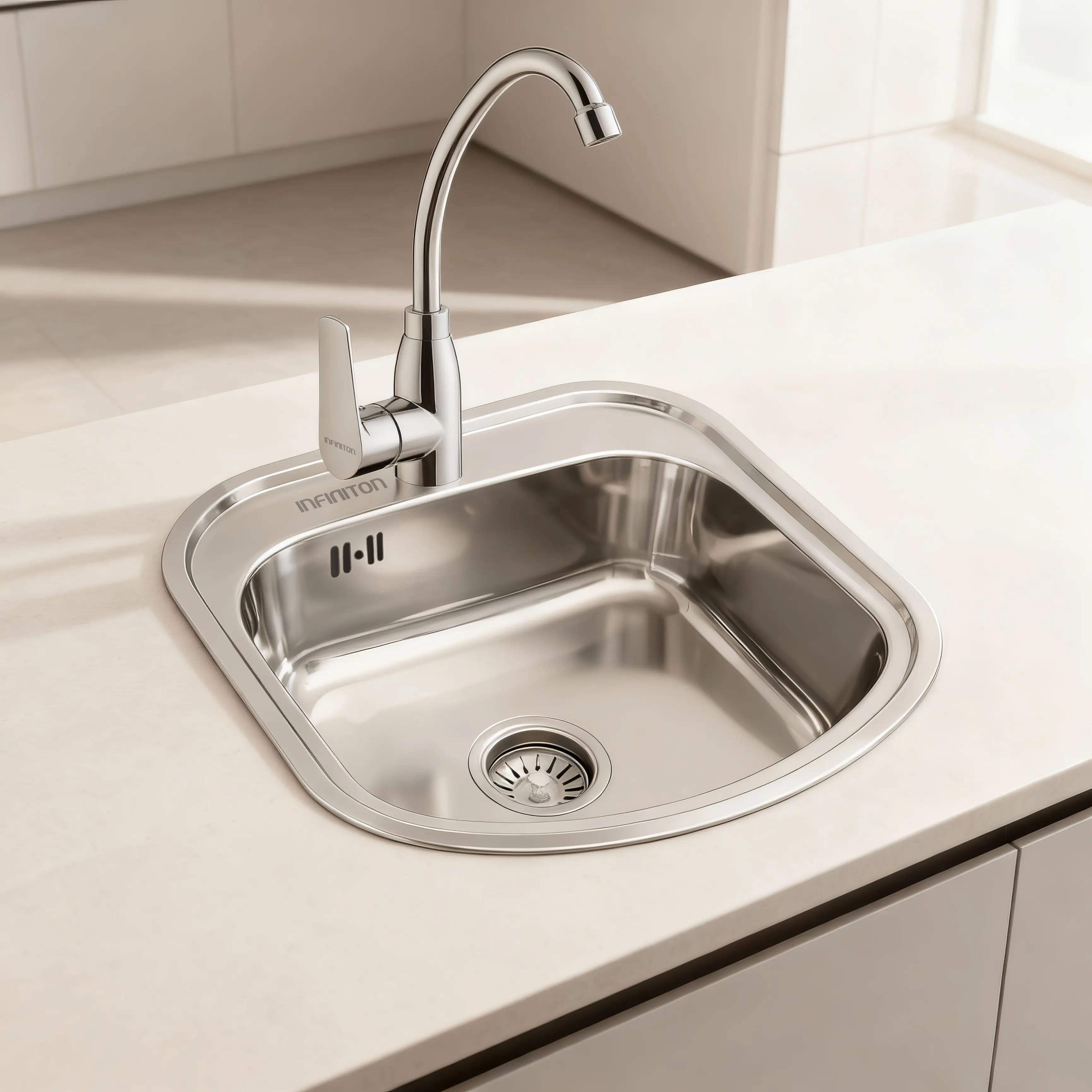 Fregadero modelo Belcanto49C1 en una cocina 1