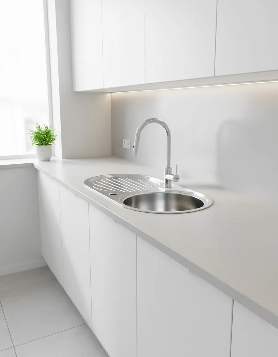 Imagen del fregadero Reale85RC1 en una cocina