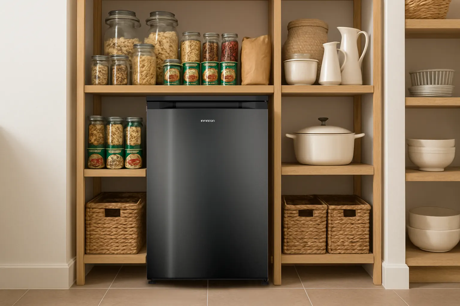 Congelador CV-88L8DEK en despensa