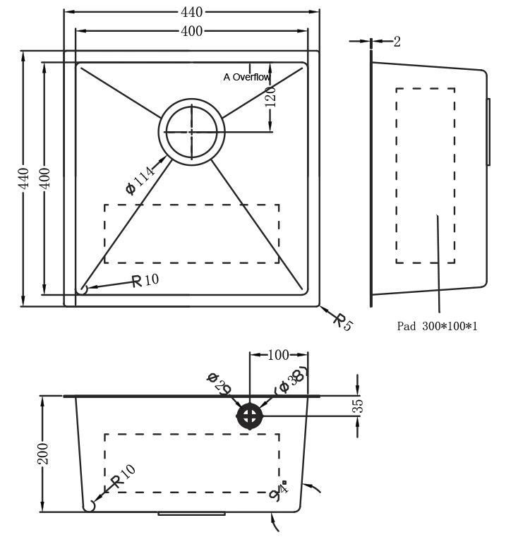 Esquema de encastre del modelo Disfrutar40.40