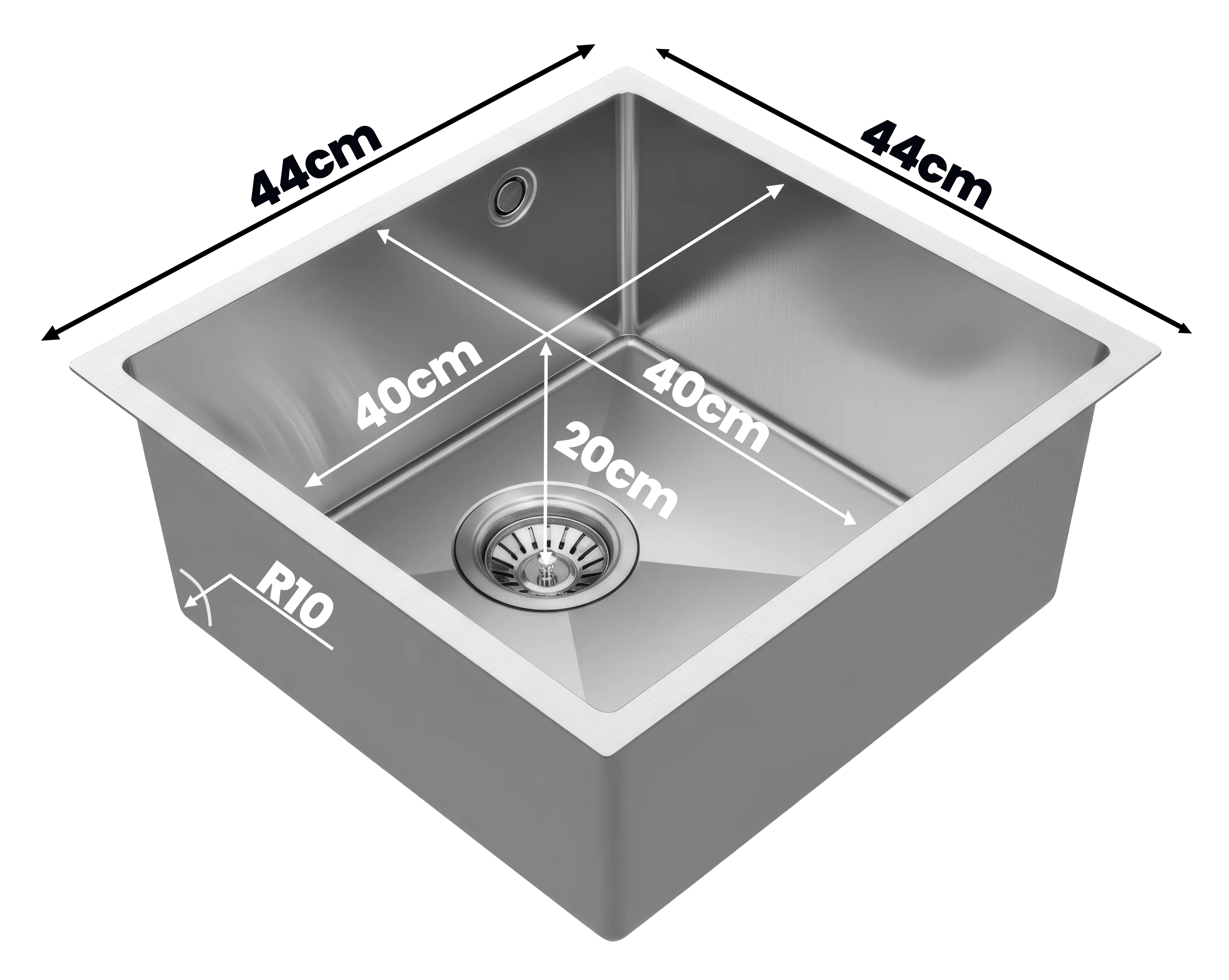 Fregadero Disfrutar40.40 con medidas