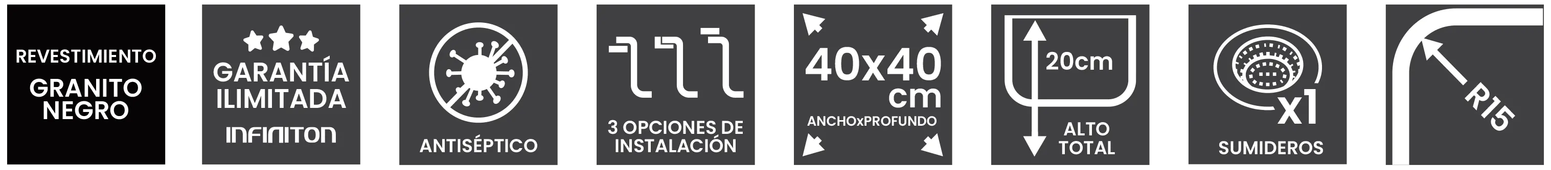 Iconos del modelo Disfrutar40.40QZ