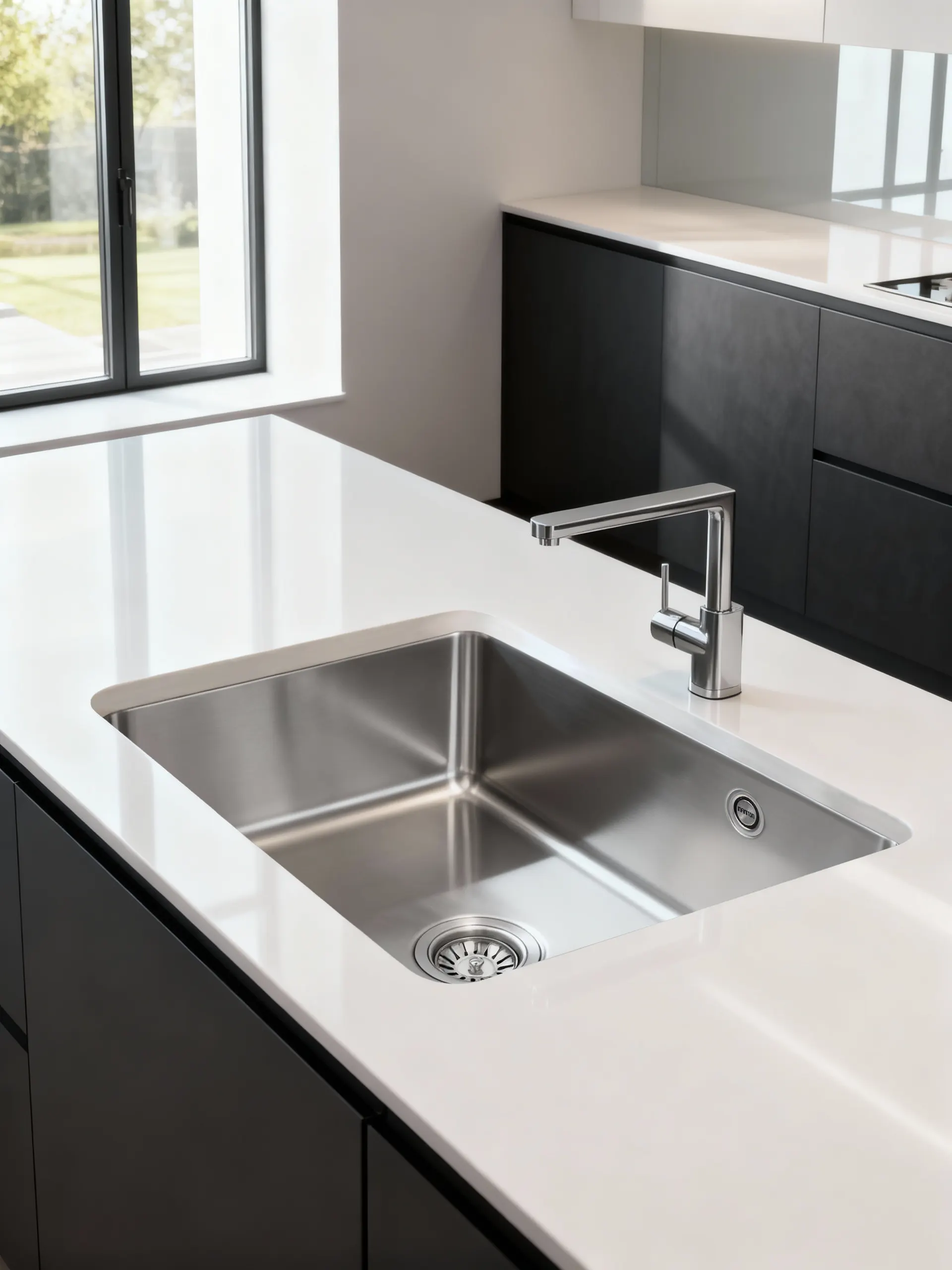 Imagen del fregadero Elkano40.40 en una cocina