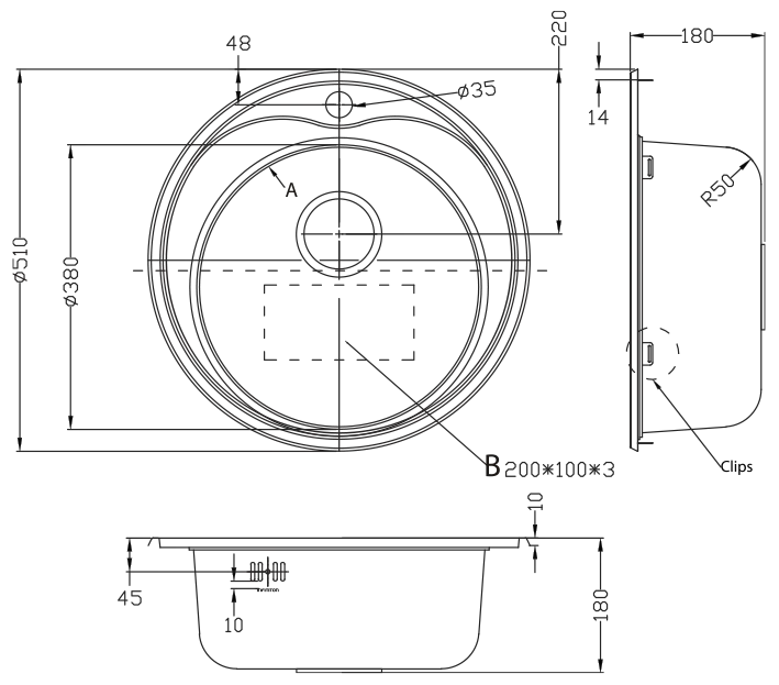 Esquema de encastre del modelo Reale1C