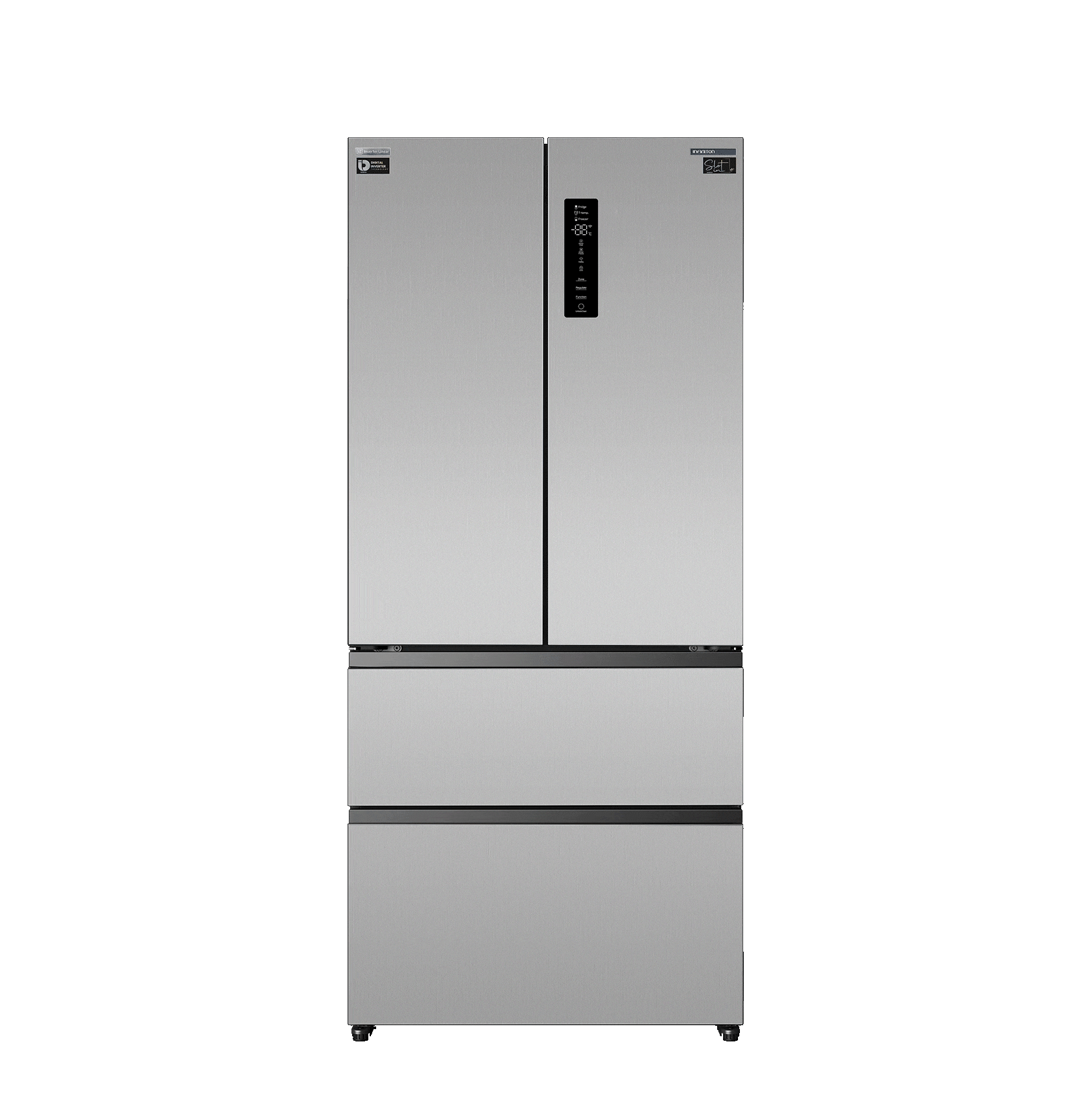 FRD-580Q90XEN abriendose y cerrandose con la medida de ancho encima