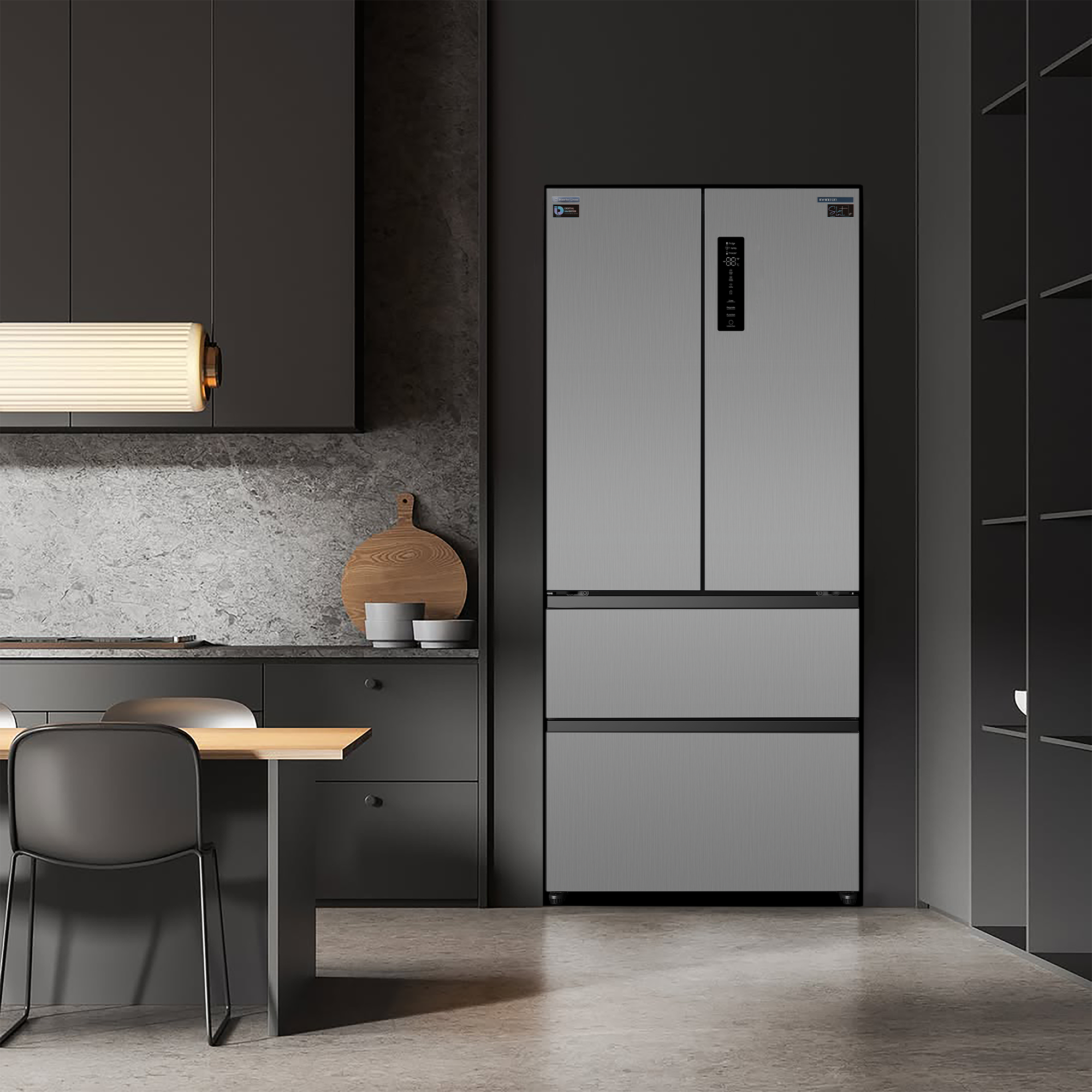 FRD-580Q90XEN semi-integrado en la cocina