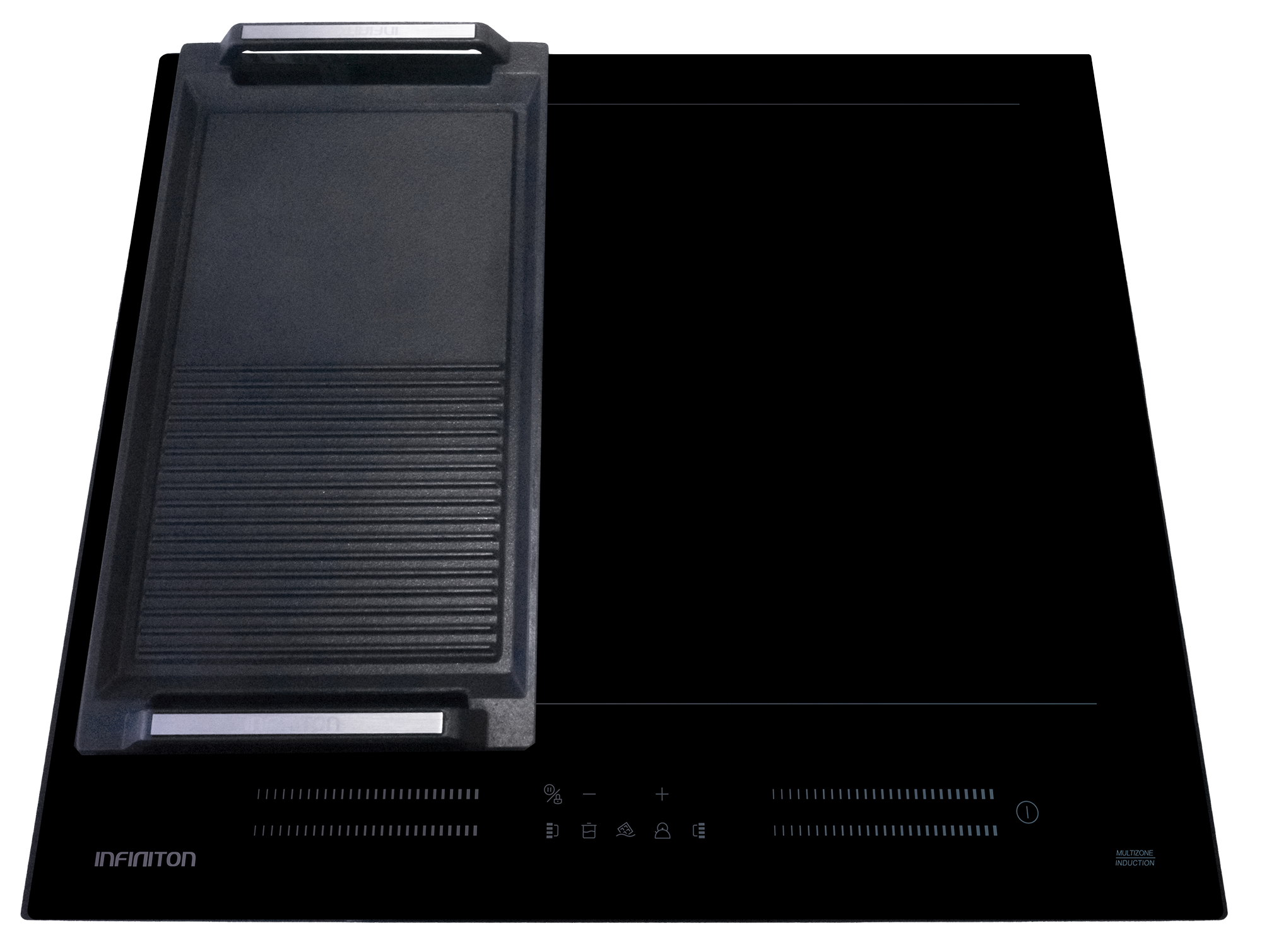 Plancha grill encima de una placa de inducción