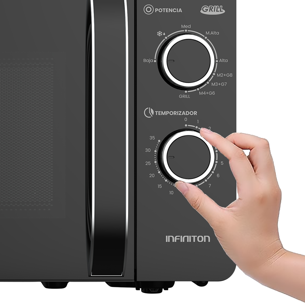 Controles mecánicos del microondas MW-GB2090