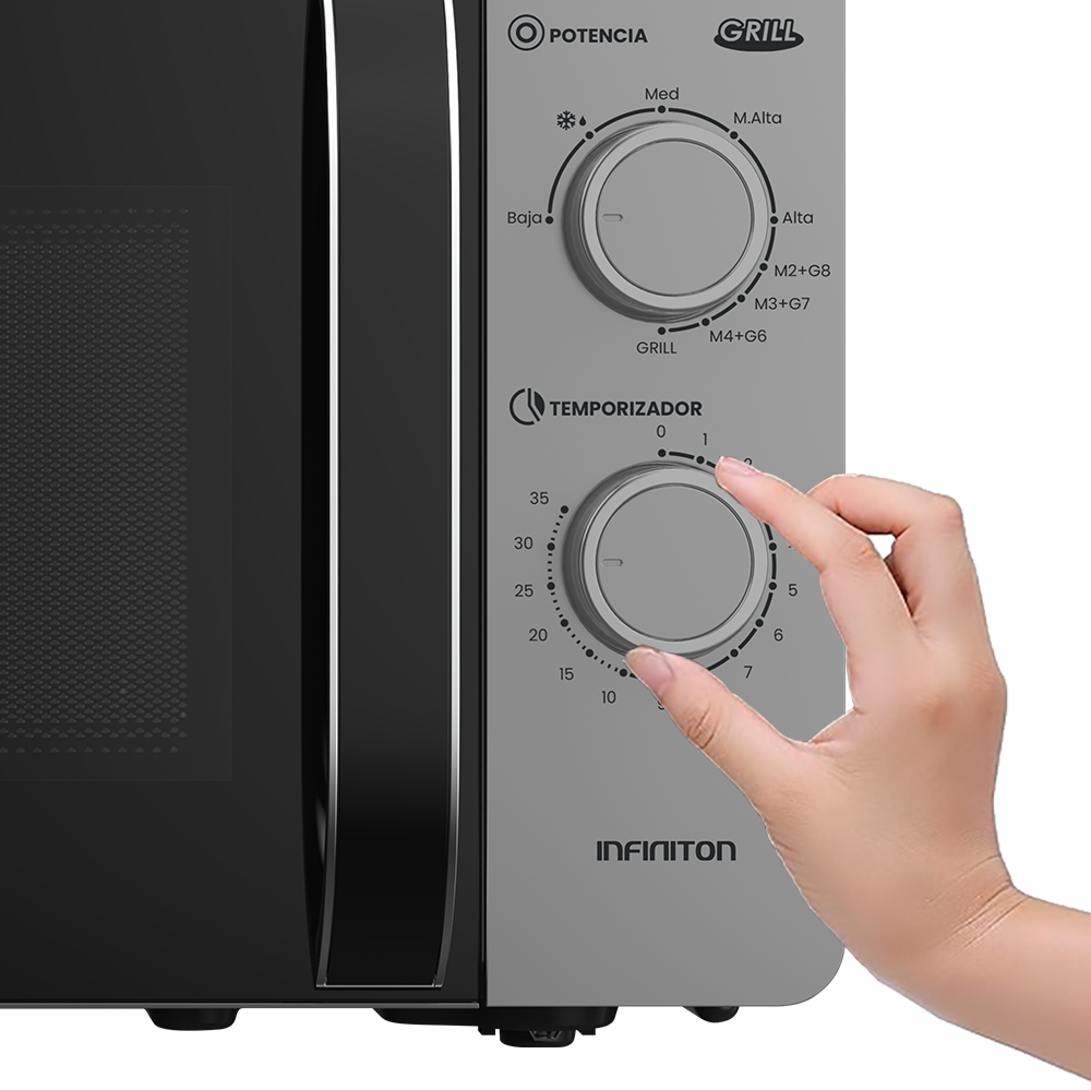 Controles mecánicos del microondas MW-GS2090