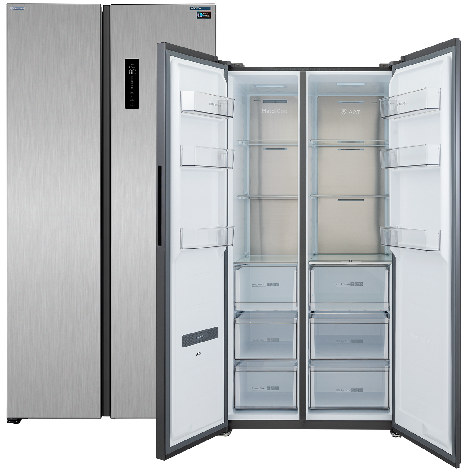 SBS-630A85XES cerrado y delante el mismo modelo abierto