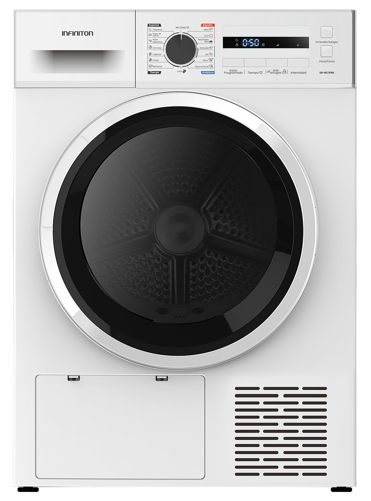 Secadora Infiniton modelo SD-BC7EWL
