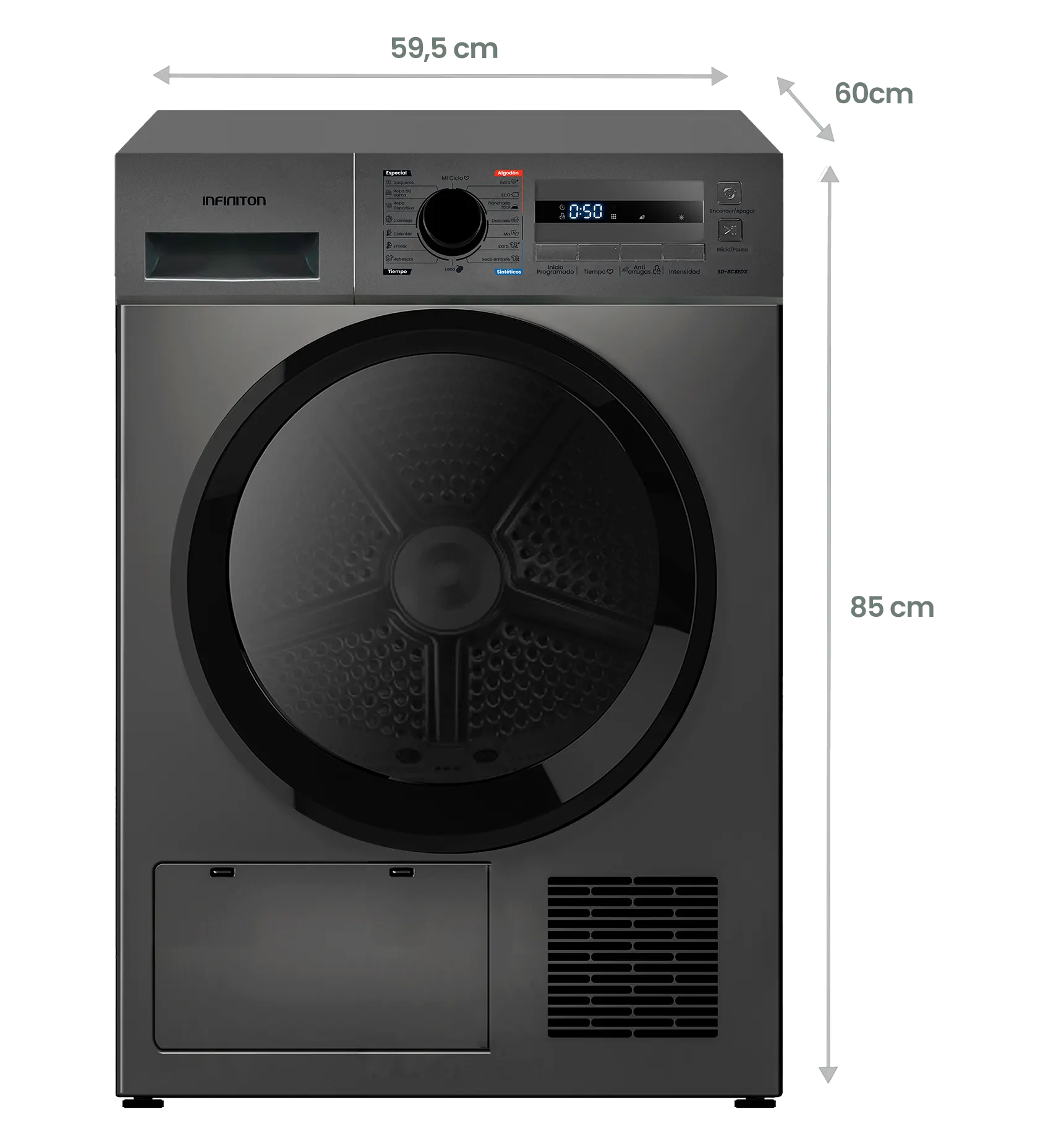 Medidas del modelo SD-BC8EDX