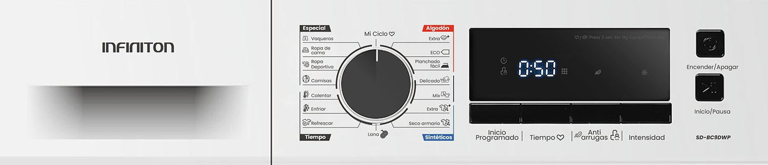 Display LED del modelo SD-BC9DWP