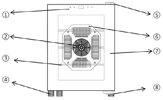 Boceto y esquema de la vinoteca WCL-12BF