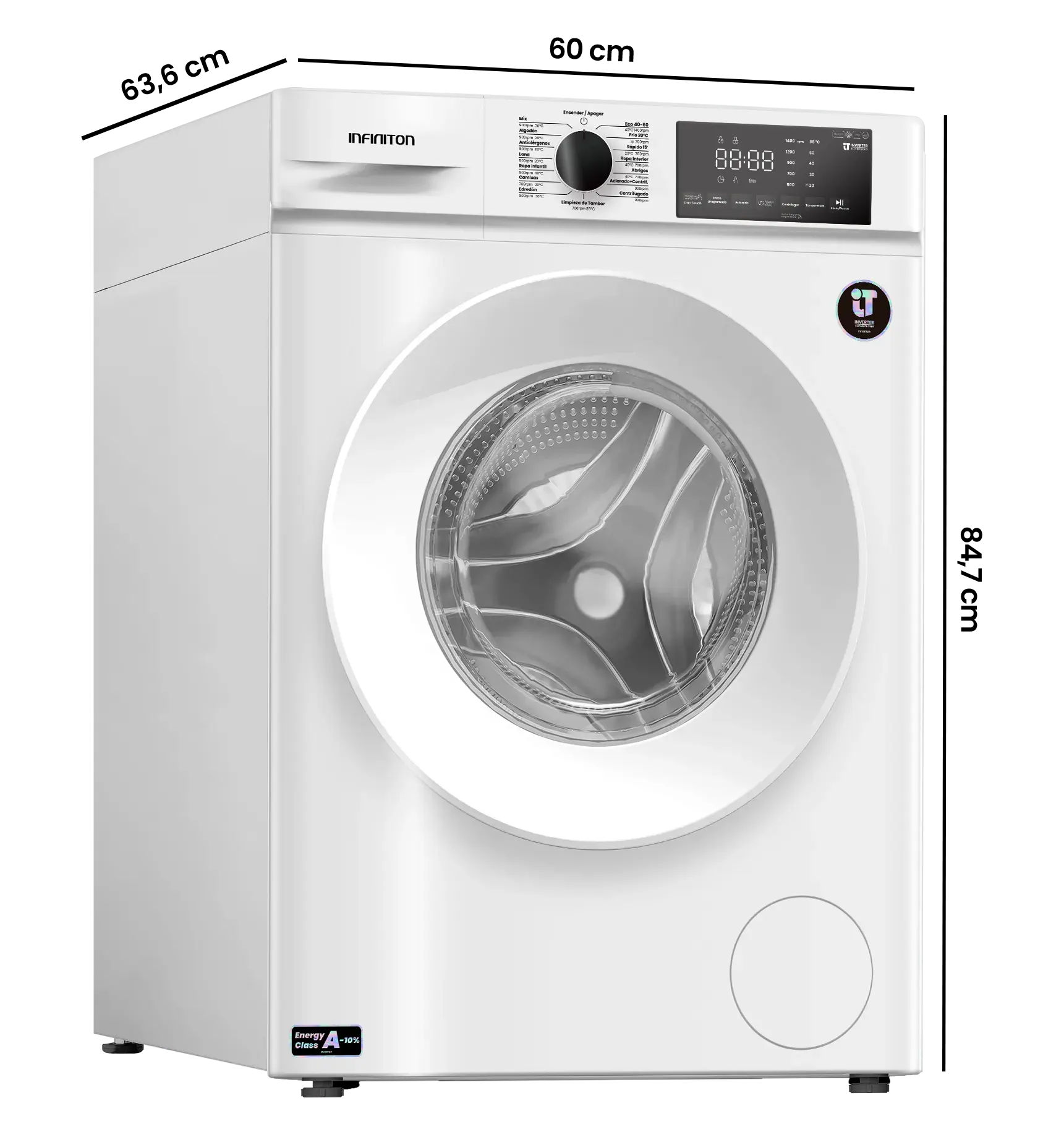 Diagrama de medidas WM-S14BAL