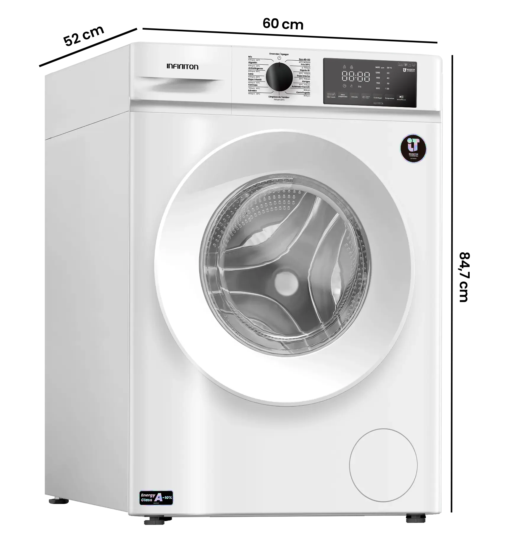 Diagrama de medidas WM-S14BAL