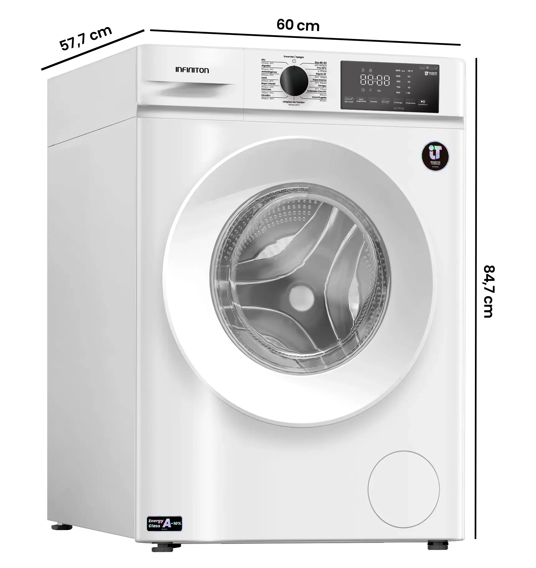 Diagrama de medidas WM-S14BAL