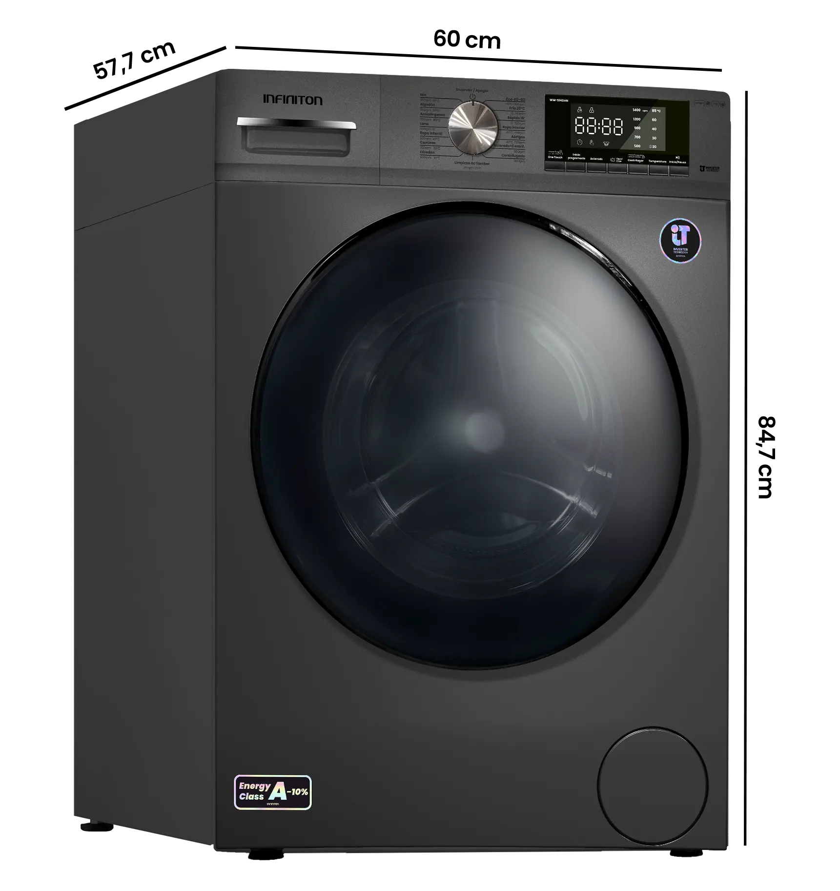 Diagrama de medidas WM-S14BAL