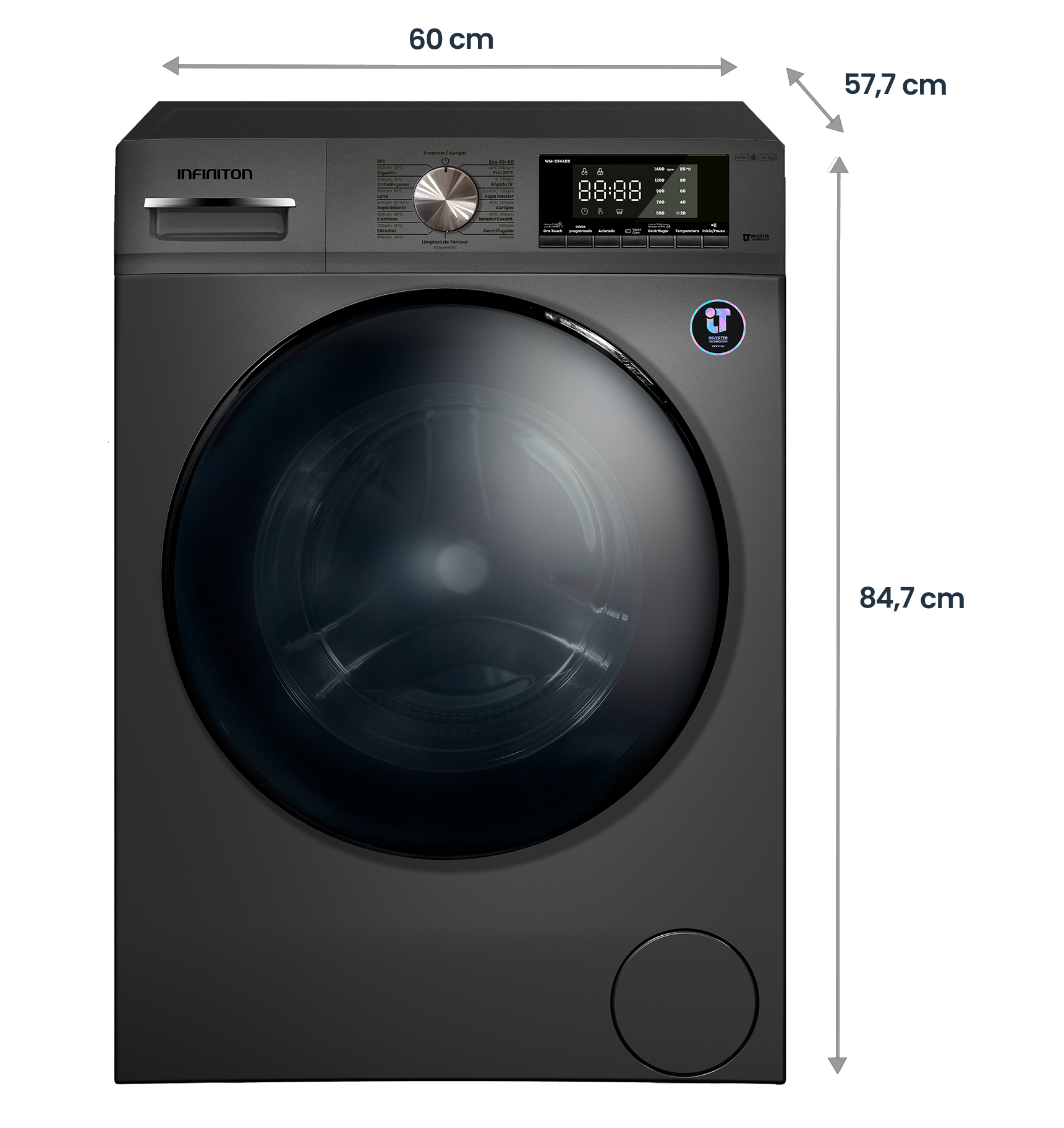 Medidas del modelo WM-S94ADX